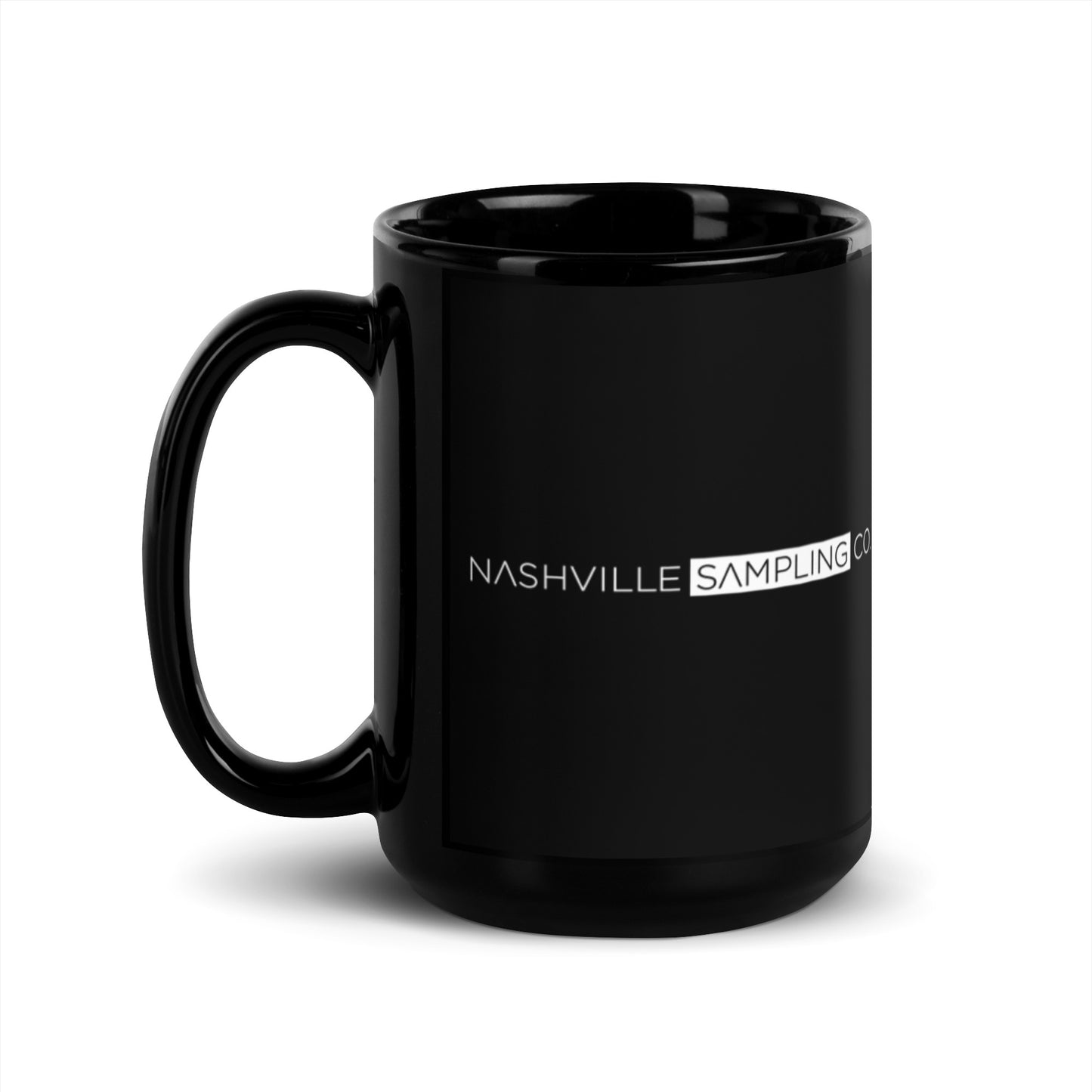 Nashville Sampling Co Black Glossy Mug