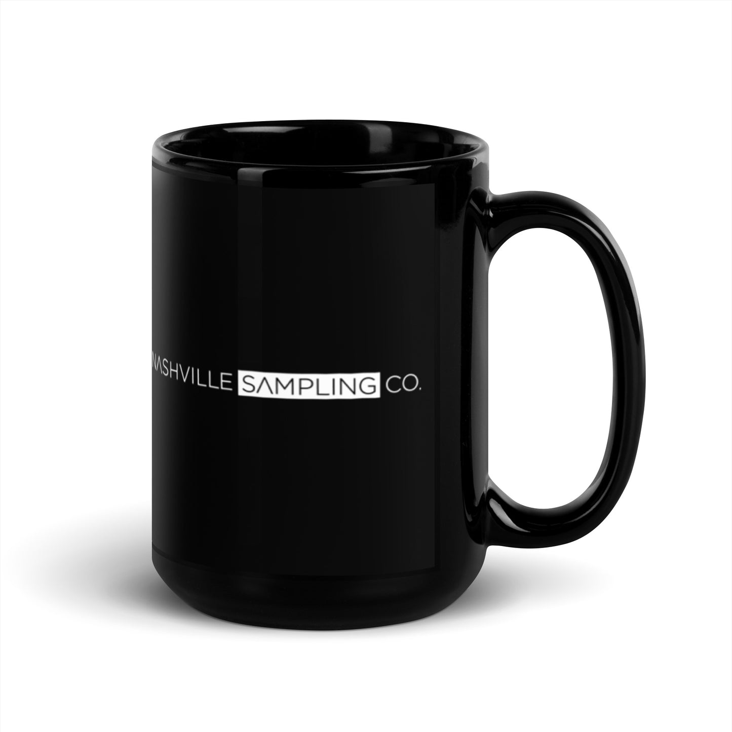 Nashville Sampling Co Black Glossy Mug