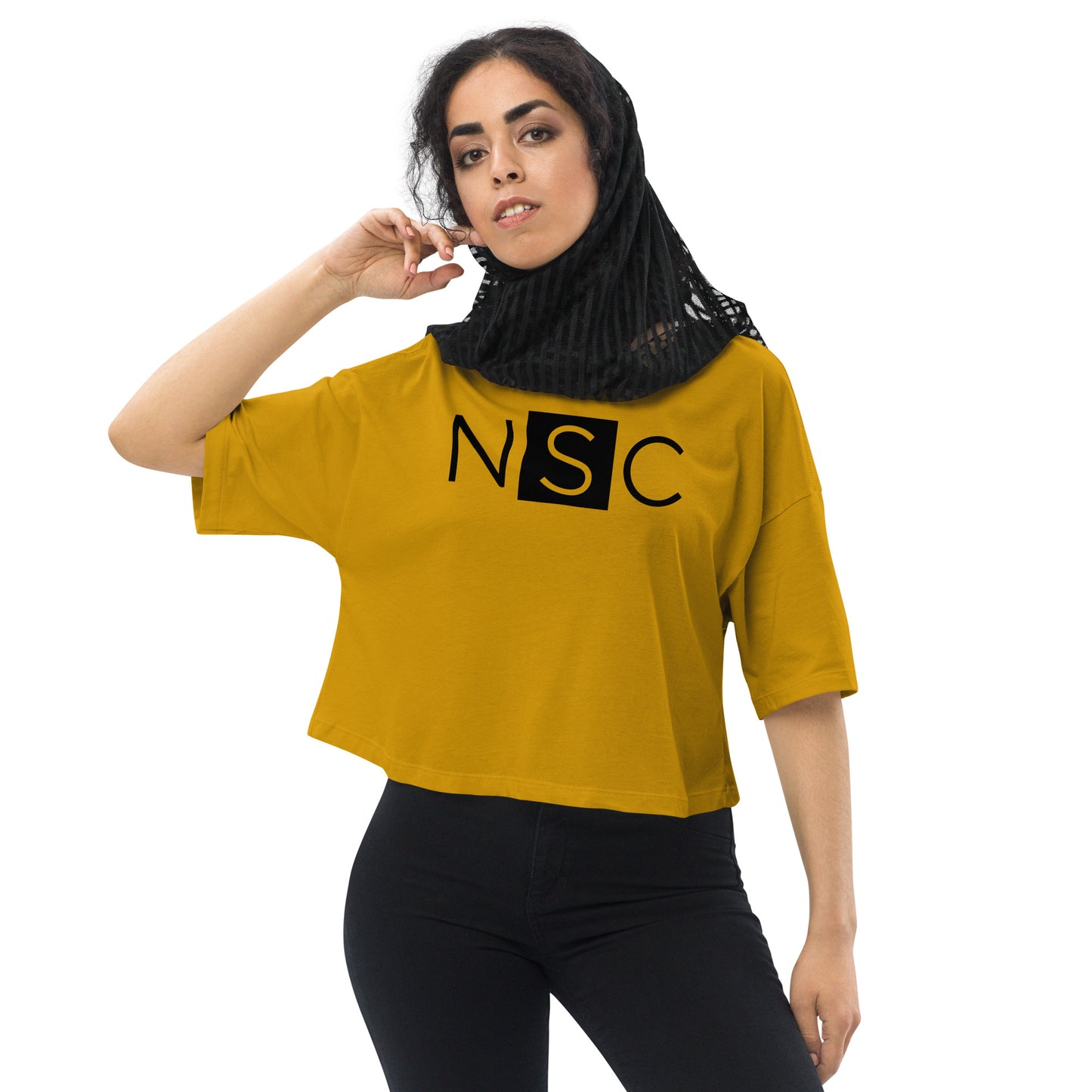 Nashville Sampling Co (NSC) Loose Drop Shoulder Crop Top