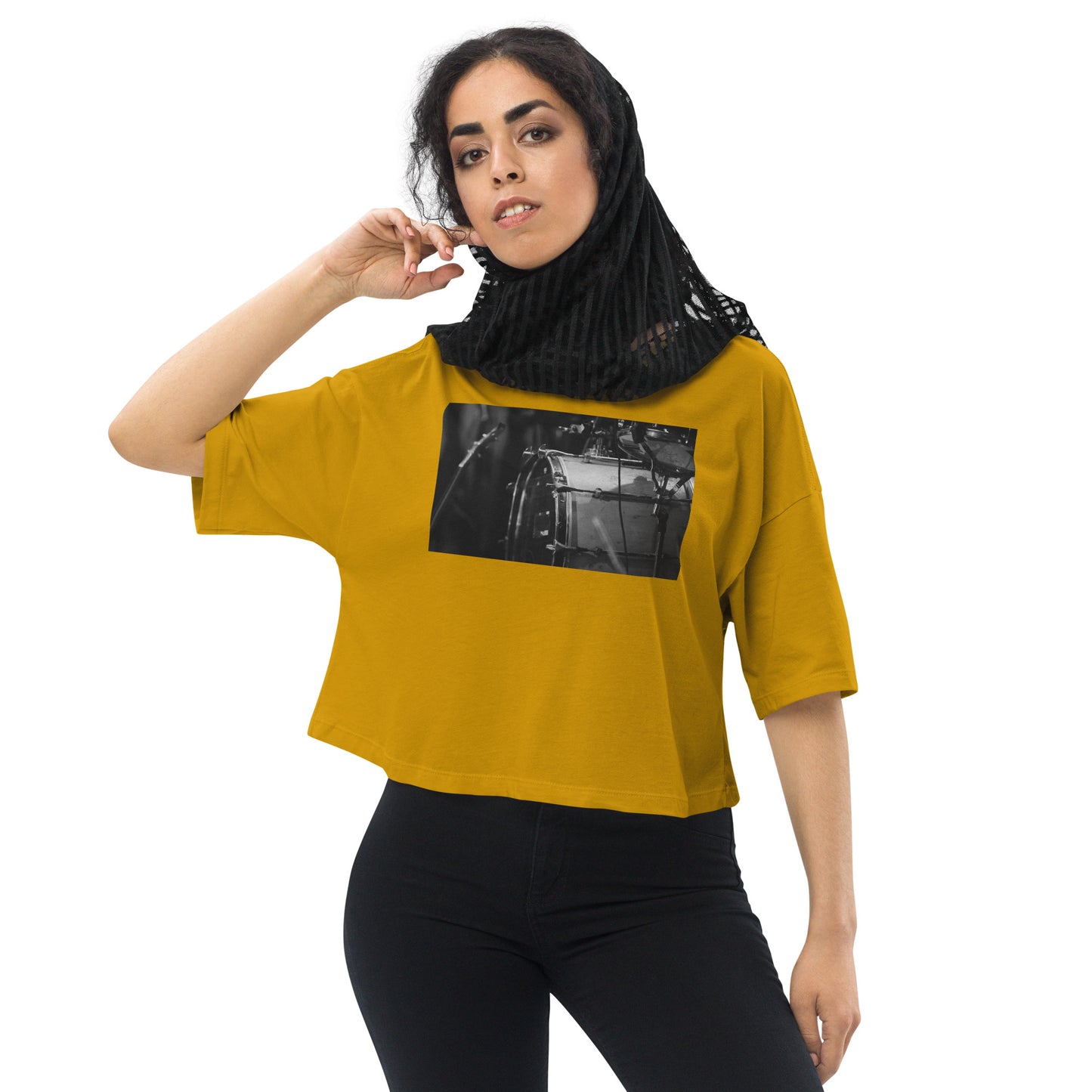 Nashville Sampling Co (NSC) Loose Drop Shoulder Crop Top