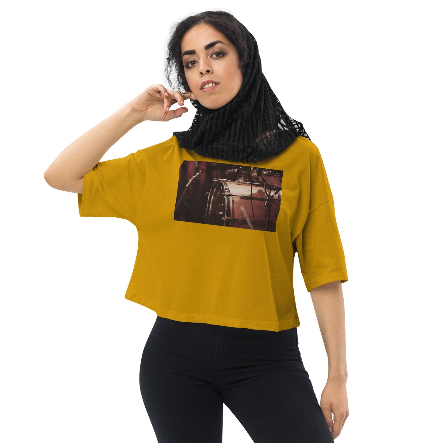 Nashville Sampling Co (NSC) Loose Drop Shoulder Crop Top
