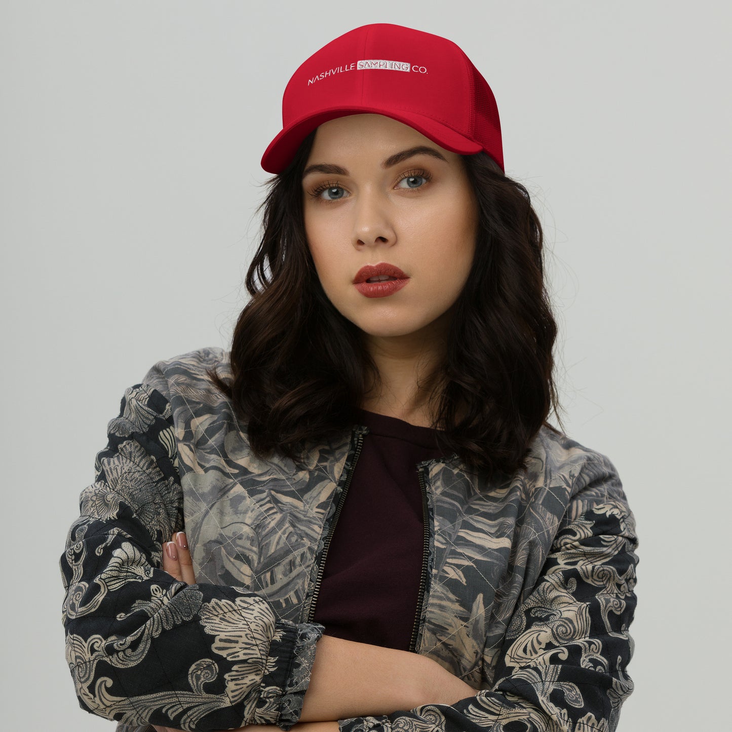 Nashville Sampling Co Embroidered Trucker Cap