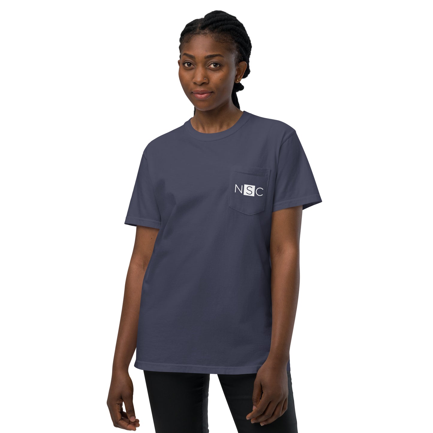 Nashville Sampling Co (NSC) Embroidered Unisex Garment-Dyed Pocket T-Shirt
