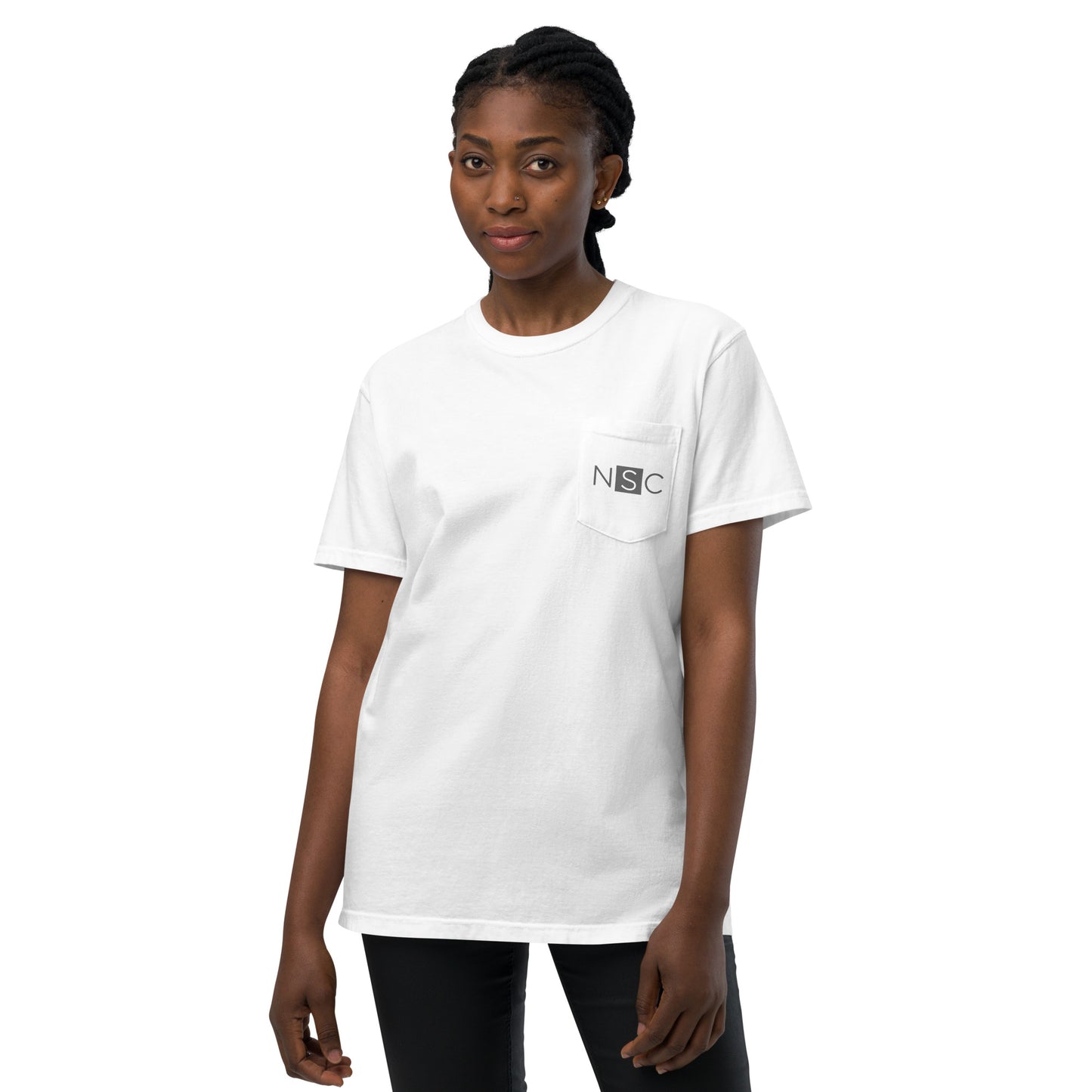 Nashville Sampling Co (NSC) Embroidered Unisex Garment-Dyed Pocket T-Shirt