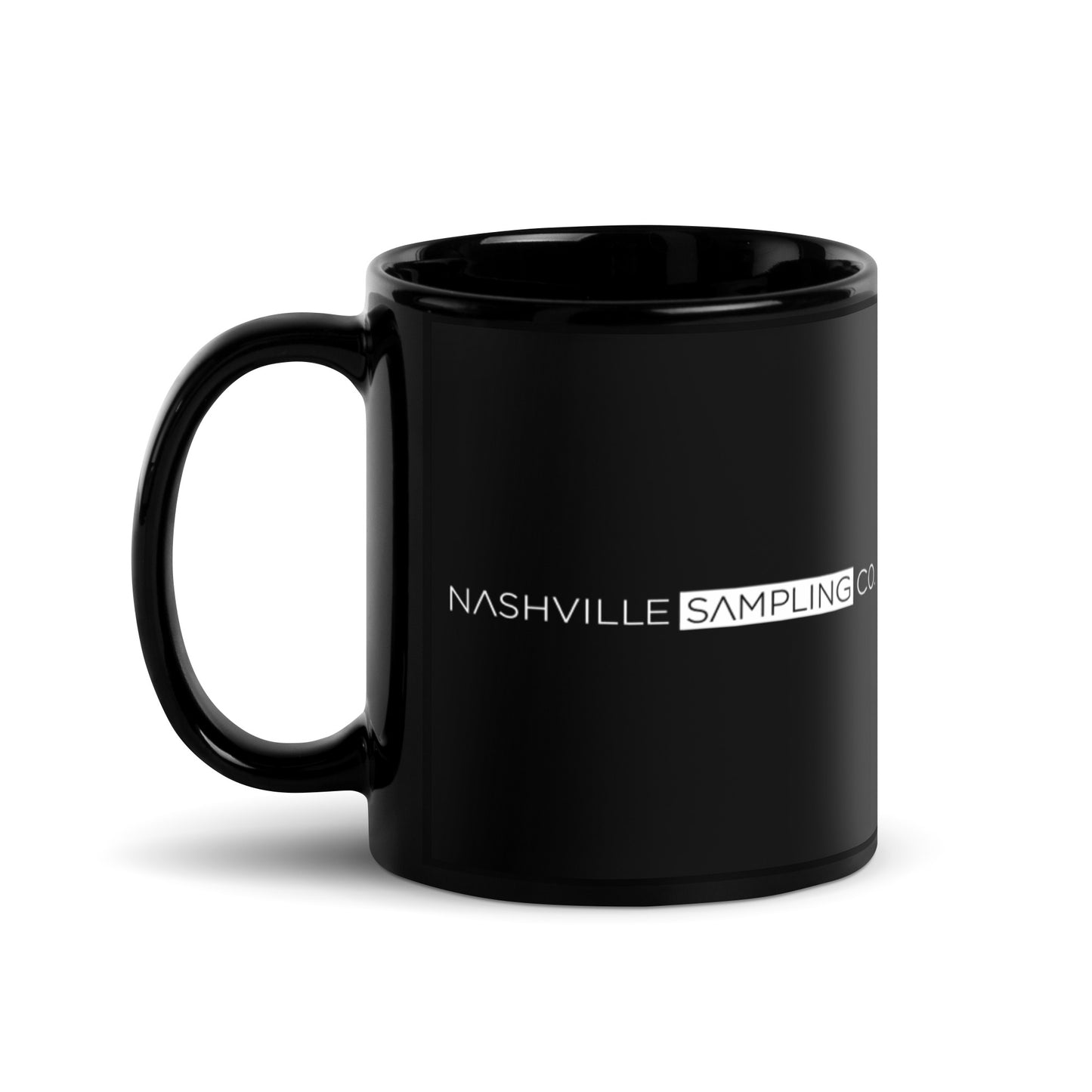 Nashville Sampling Co Black Glossy Mug